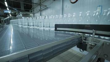 Plastic packaging moving in sterile area video