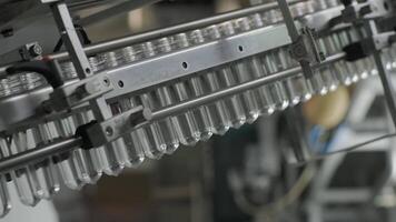 Empty plastic bottles on high-speed conveyor video