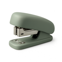 a stapler with a green handle on a transparent background png