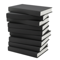 Stack of Gray Books on Transparent Background for Education Concepts png