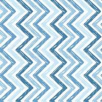 Blue chevron zig zag seamless pattern. Doodle vertical hand drawn zigzag lines repeat background. Geometry striped print, sea vibes fabric texture. Abstract sea wallpaper, textile design. vector