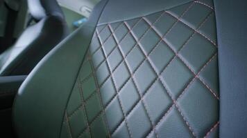 Backseat view inside premium vehicle video