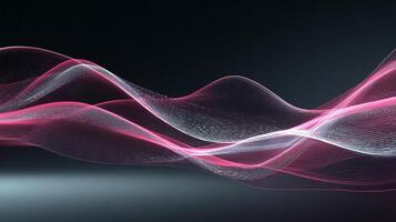 Beautiful high-resolution waves in soft gradient abstract style photo
