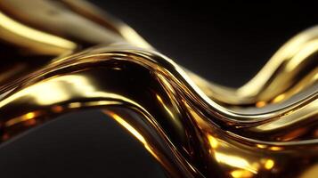 High resolution background with stylish flowing abstract wave lines photo