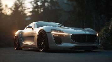 Natural car setting with soft texture photo
