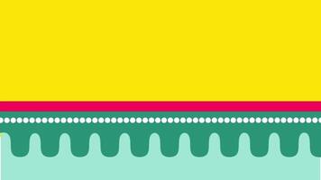 A vivid lemon-yellow and mint-green fantasy ground with whimsical sugary texture, like a dreamland level from a candy-themed world video