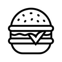 Vegan burger healthy icon. Burger with veggies offering plant based meal option. vector