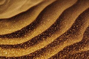 Dazzling Golden Sand Patterns Captured in Bright Light Showcasing Natural Beauty and Texture photo
