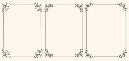 Decorative vintage frames vector