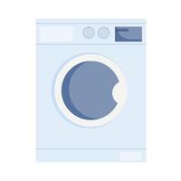 Modern washing machine designed for efficient home laundry tasks vector