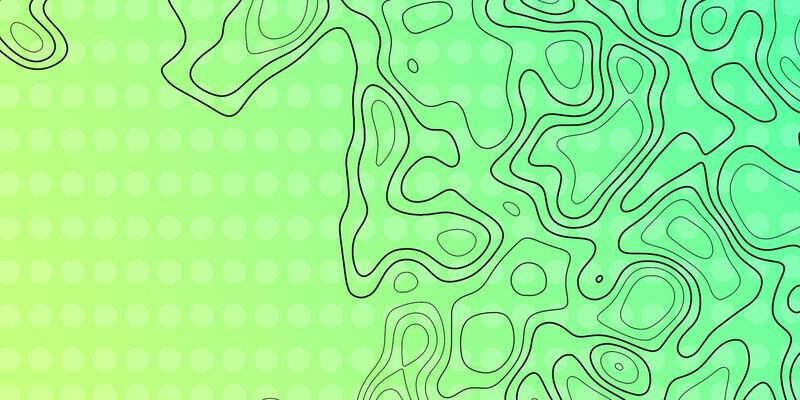 Abstract green background with flowing lines and patterns in a contemporary style