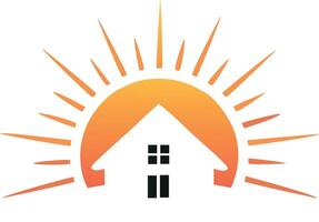 Sunny House Icons for Property Brands vector