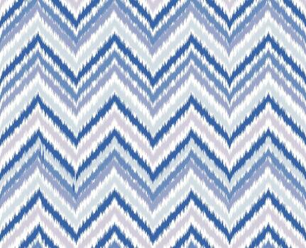 onda línea ikat geométrico loseta modelo. resumen zigzag ornamento. tribal étnico textura. sin costura a rayas modelo en auténtico estilo. asiático motivo bordado resumen diseño para tela, ropa vector