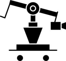 Camera Crane Glyph Icon Design vector
