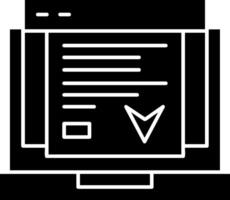 Landing Page Glyph Icon Design vector
