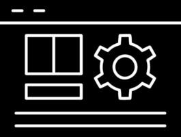 Web Management Glyph Icon vector
