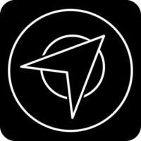 Navigation App Glyph Icon vector
