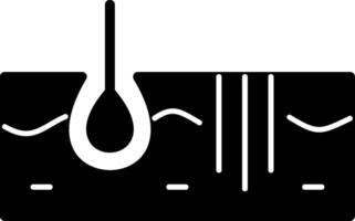 Epidermis Glyph Icon vector