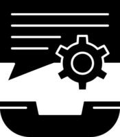 Technical Support Glyph Icon vector