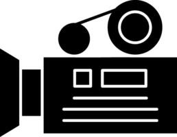 Camera Glyph Icon Design vector