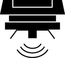 Motion Sensor Glyph Icon vector