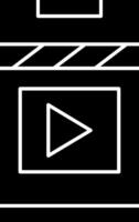Player Glyph Icon Design vector