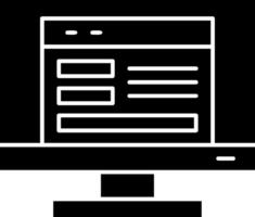 Website Ux Glyph Icon vector