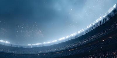 Stadium Crowd Fireworks Night Game Celebration Event photo