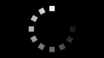 Loading circle animation. Round loading animation. White gradient dotted round loading. Loading animation. Transparent background. video