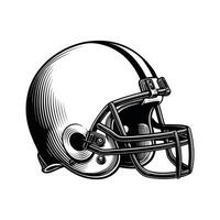 Drawing of an American Football Helmet Sport Equipment vector