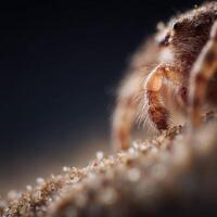 Lone Grain Of Sand Visible On Textured Spider Appendage photo