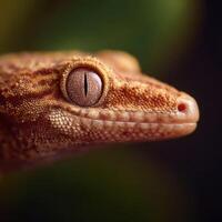 Microscopic View Of Pollen Speck Adhering To Smooth Gecko Hide photo
