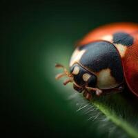 Tiny Ladybug Shows Its Elaborate Antennae Design photo