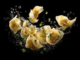 A Gentle Fall Of Wontons In Warm Broth photo
