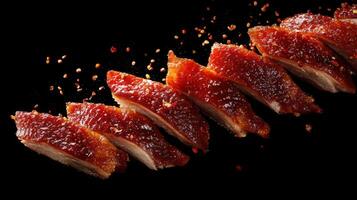 A Rich Cascade Of Peking Duck And Its Condiments photo