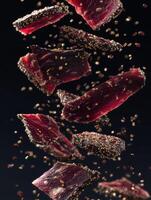 A Delicious Shower Of Genuine Biltong Slices photo