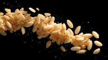 Falling Ingredients For A Creamy And Fine Risotto photo