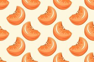 Fruits Seamless pattern. Slices of ripe juicy fruit on white background. Apricot background. Fresh ripe apricot slices. Repeatable texture with whole juicy vitamin. illustration vector