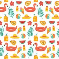 Summer Playful Seamless Pattern vector