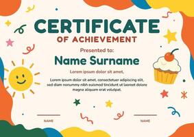 Fun Certificate Template vector