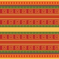 Red ethno pattern. Seamless texture with geometric ornament for wrapping paper and fabric vector
