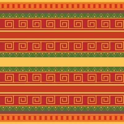 Red ethno pattern. Seamless texture with geometric ornament for wrapping paper and fabric