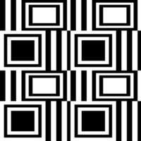 Seamless Black and white pattern with squares vector