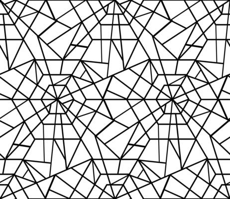 Black and white seamless pattern with cobwebs