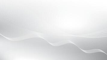Abstract white and gray color, modern design stripes background with curve lines, wavy pattern, eps 10 vector