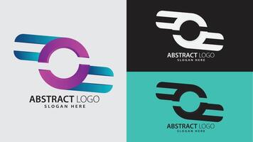 Modern Dynamic Vibrant 3D Circular Gradient Abstract Logo for Branding and Business Identity vector