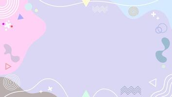 Colorful Abstract Geometric Background with Pastel Shapes and Patterns vector