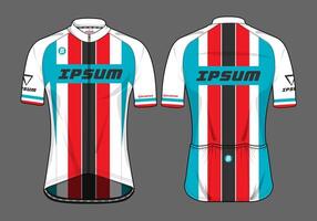 Colorful cycling jersey design vector