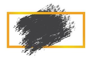 Gradient frame with brush stroke vector