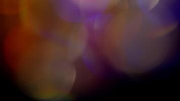 Light Leaks abstract 4K footage. Moving blinking circle lens glow flare bokeh overlays, animation defocused blurred color background. Compositing over your footage, stylizing , transitions video